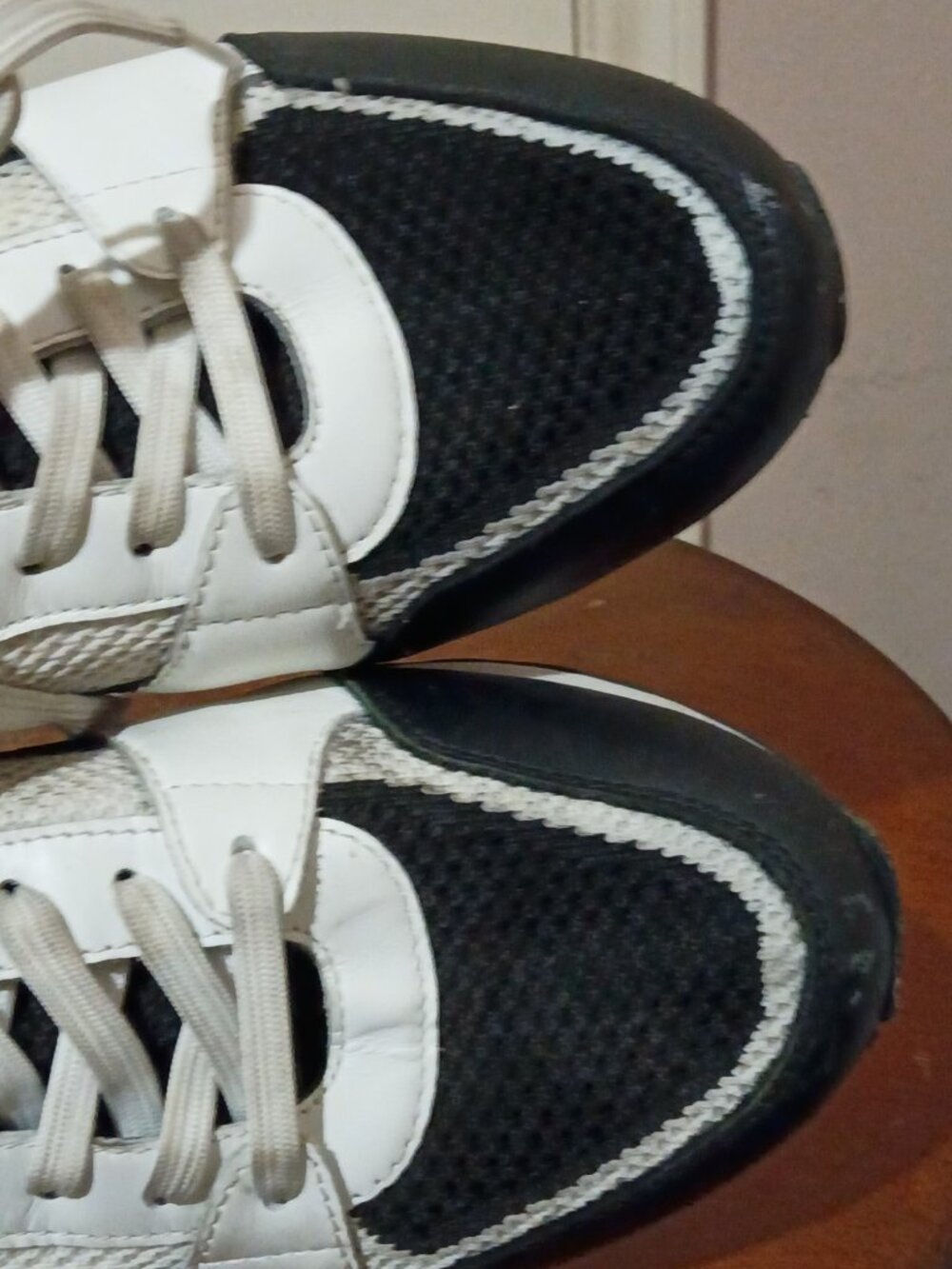 Michael Kors Billie White Gold Olive Leather Mesh Sneakers Women's Size 10M - Picture 14 of 14